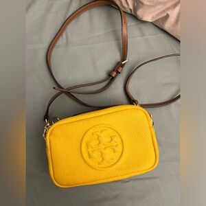 Tory Burch Mini Miller yellow crossbody bag